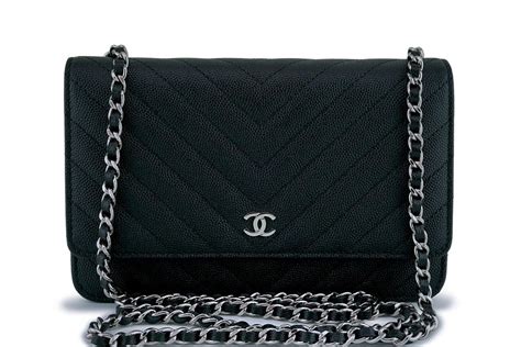 Chanel Wallet On Chain WOC Black Caviar SHW – THE PURSE 